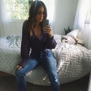 Free People What You Need Printed Blouse
